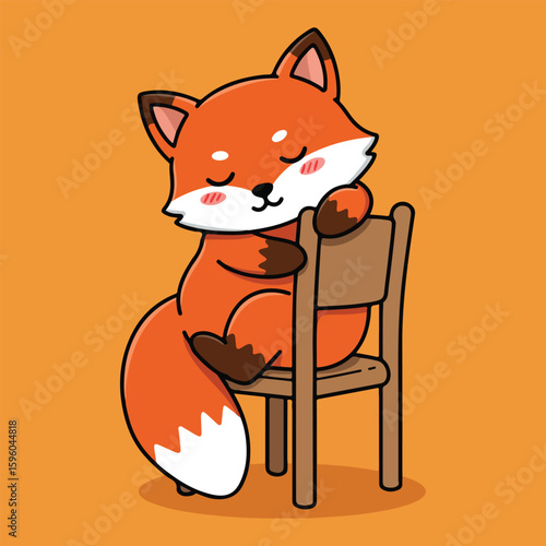 Animal Cute Flat Illustration Suitable for mobile games, emotional wellness posters, and expressive storytelling visuals