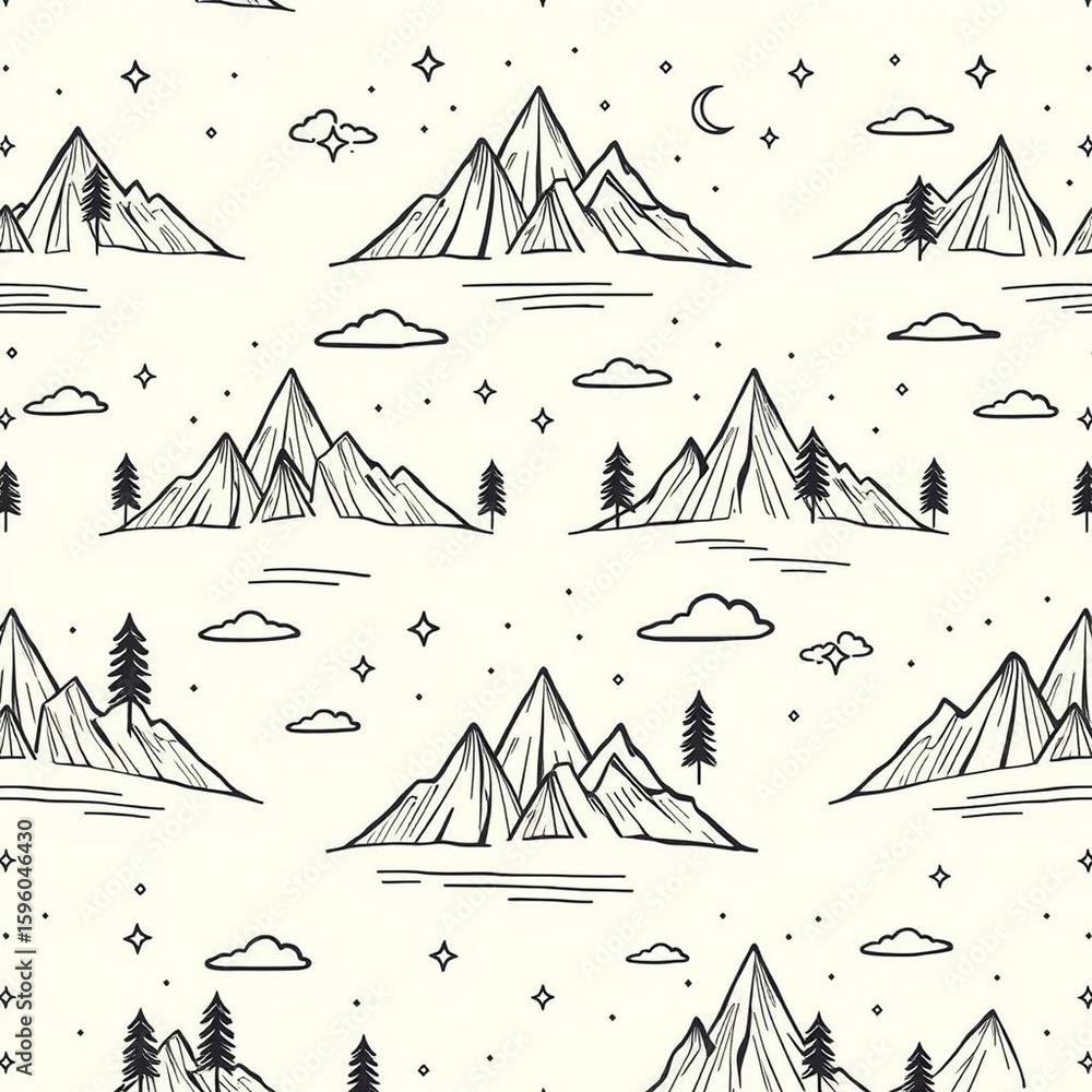 seamless pattern with pyramids