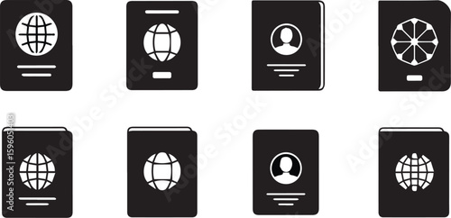 Vaccine Passport Vector Set | Digital Immunization & Travel Document Illustration