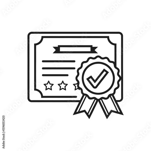 Diploma with Certification: A professionally designed diploma adorned with a certification mark, symbolizing attainment and accomplishment. The image represents a mark of approval