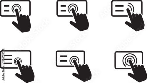 Touchless Menu Vector Set | Contactless Ordering & Digital Restaurant Illustration