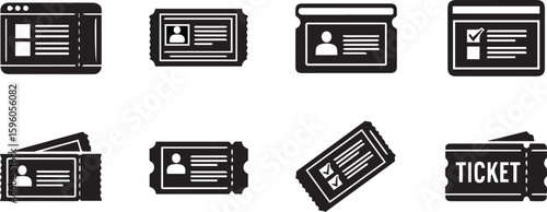 Online Support Ticket Vector Set | Customer Service & Help Desk Illustration