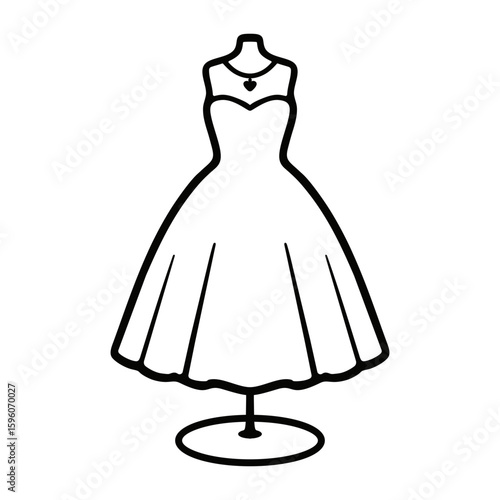 Voluminous wedding dress with sweetheart neckline in romantic style