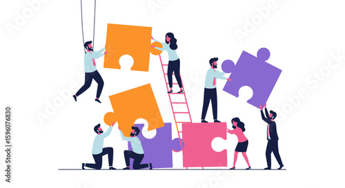 Collaborative Teamwork and Problem Solving by Building Puzzle Pieces