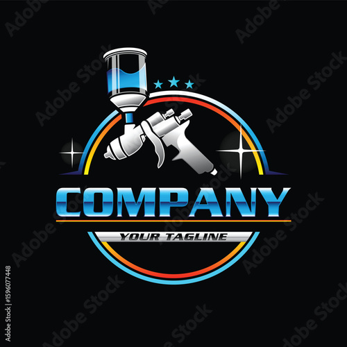 car painting logo, auto paint logo, car paint logo, paint body car logo, auto body paint logo, painting car logo, automotive logo SVG file
