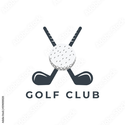 vintage golf club emblem logo template