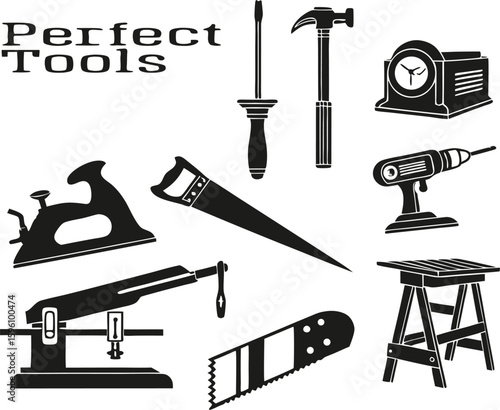 Workshop Tools Silhouettes