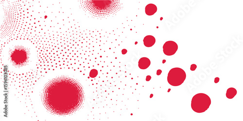 Red blood cells flow like a vibrant, romantic splash of color, a symbol of love's deep design