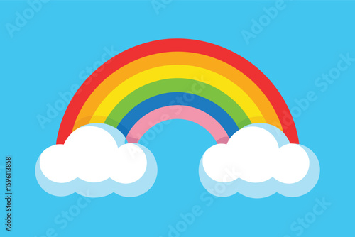 cute sky with cloud illustration 