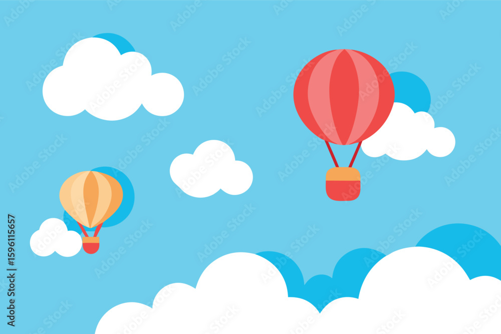 cute sky with cloud illustration cute sky with cloud illustration