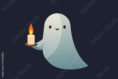 A skeleton sunbathing with a jack o lantern drink vector illustration
