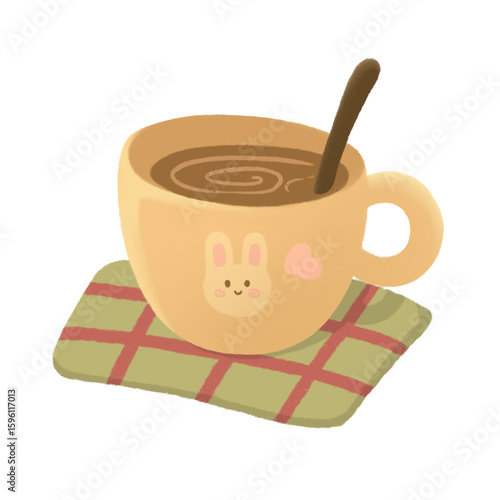 Cup of coffee in autumn 