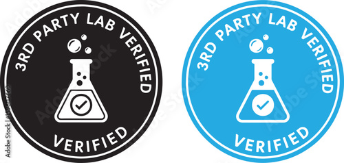 Verified lab flask emblem science chemical, verified, lab, flask, science, chemical, test tube, bubbles, check mark, emblem, seal, badge, certification, quality, approval, laboratory, research, analys