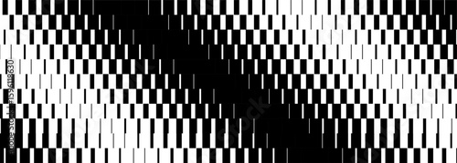 Square shape abstract pattern. Black rectangles texture, geometric fragment grid