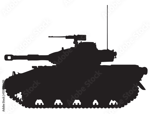 MILITARY TANK SILHOUETTE