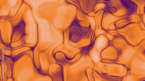 Abstrakte orange-violette Marmorierung - Flüssiges Design