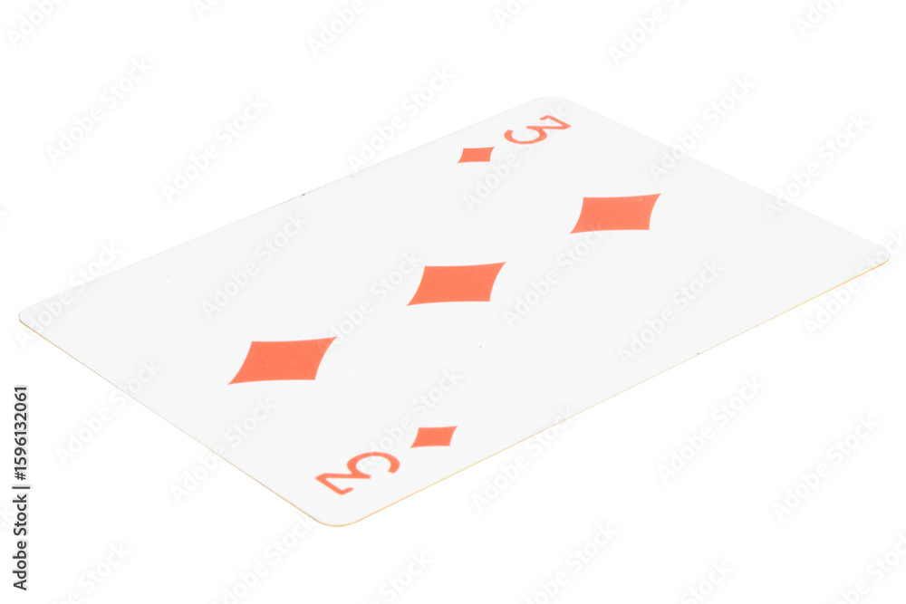 Obraz premium card gambling on white game luck