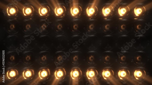 Lights Flashing Wall Showtec VJ Stage Floodlight 4K Blinder Blinking Lights Flash Club Flashlights Disco Lights Matrix Beam Lights Bulb Halogen Headlamp Lamp Nightclub Turn Off On Loop