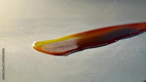 Drawing with a Brush on Textured Paper Slow Motion