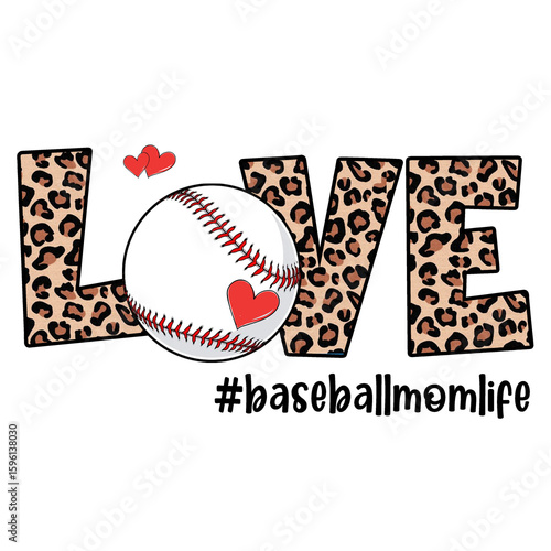 Baseball and Softball Mom Sublimation Bundle | Leopard Print Sport Quotes for Summer Shirts and Mugs

