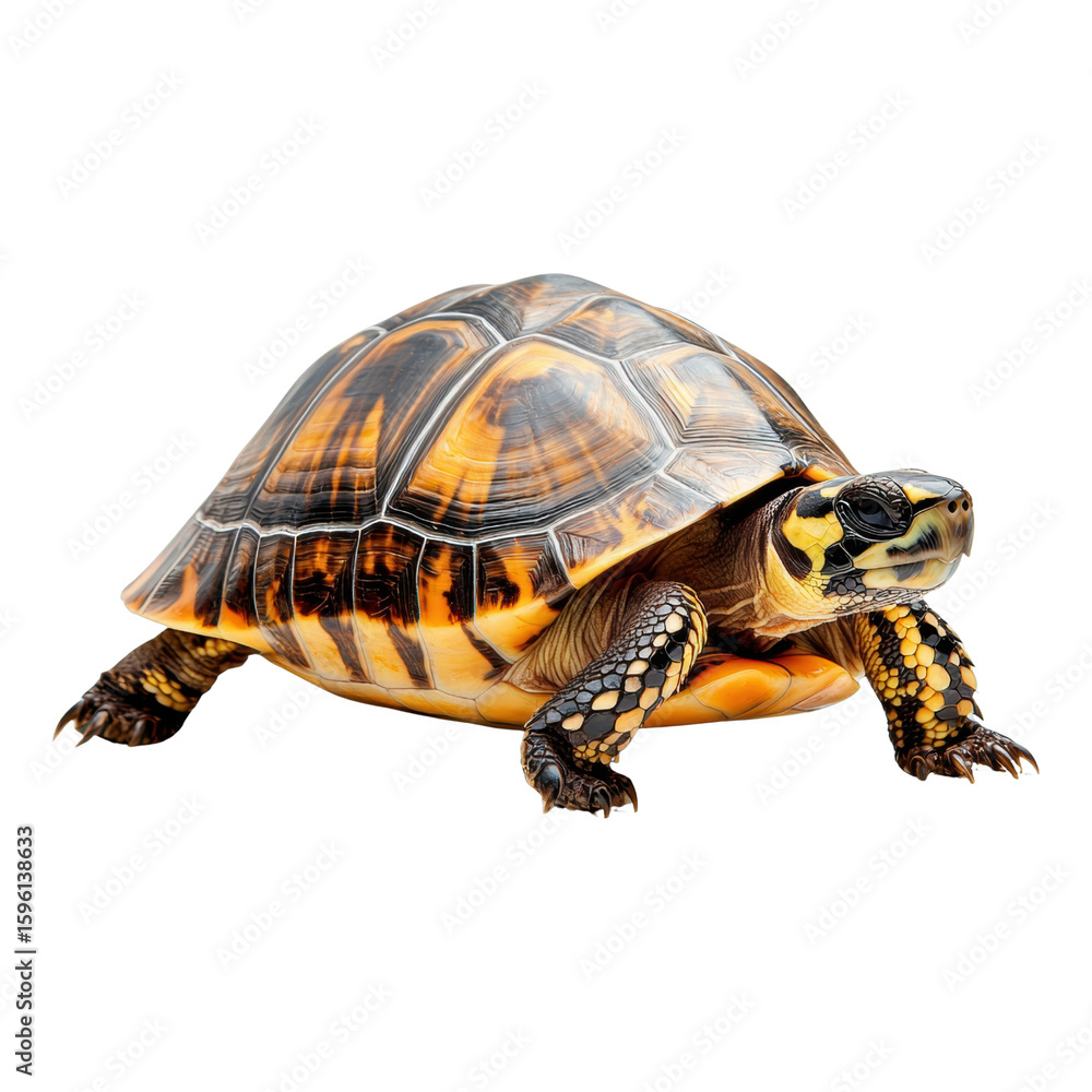 Obraz premium Radiant tortoise showcasing vibrant shell patterns