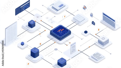 Enterprise service bus (ESB) diagram showing middleware messaging, integration points, and workflow orchestration in cloud-native SOA environmen