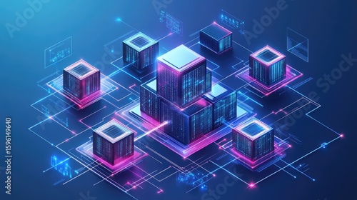 High-availability cluster setup visual showing load balancing, node mirroring, and fault tolerance configuration in resilient server architecture diagram 