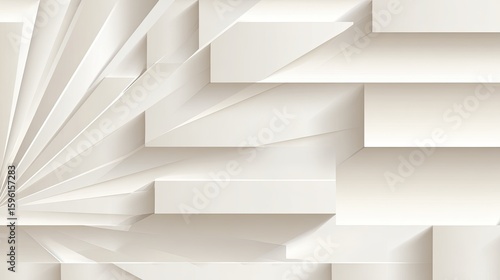 Abstract Geometric Design With White Panels