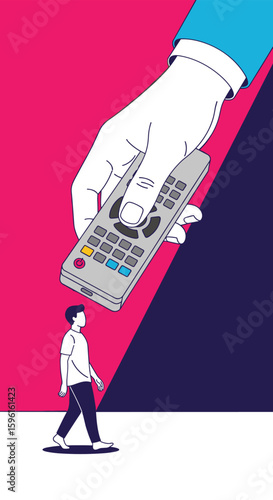 Understanding the influence of authority figures and remote control devices on individual behavior and decision making