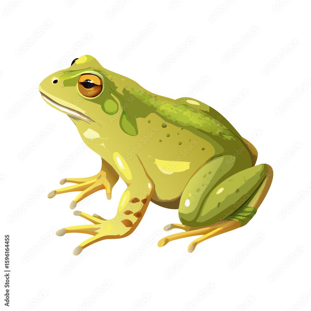 Obraz premium frog on white background