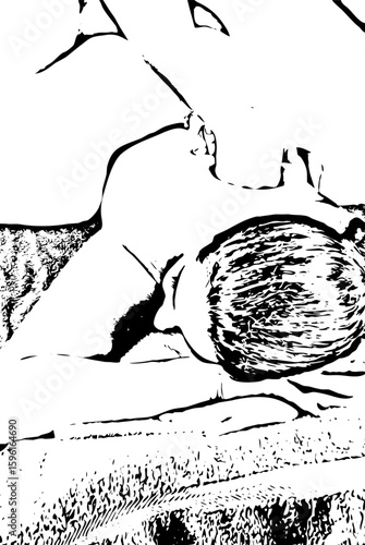 Woman receiving deep back massage at spa