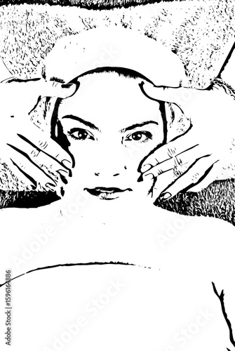 Facial massage at spa
