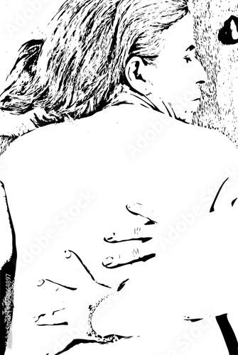 Mature woman getting back massage