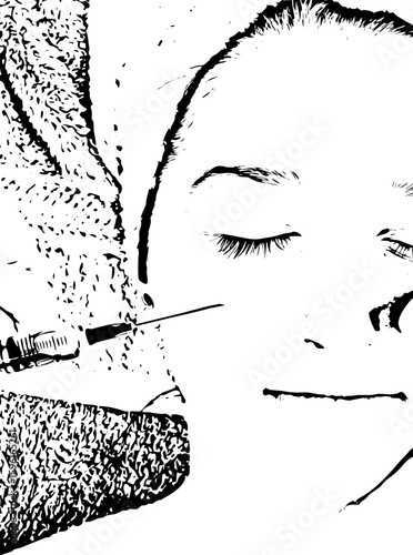 Botox injection in cheek