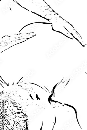 Man receive spa massage