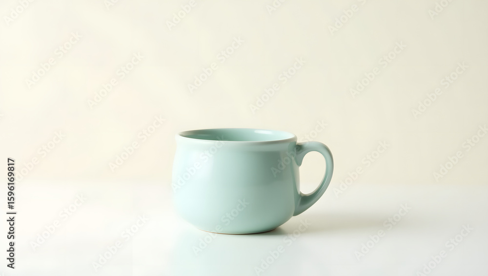 Obraz premium Modern cup design with natural tones and smooth shape.