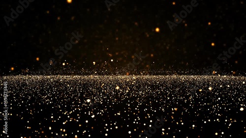 Abstract Gold Particles Loop