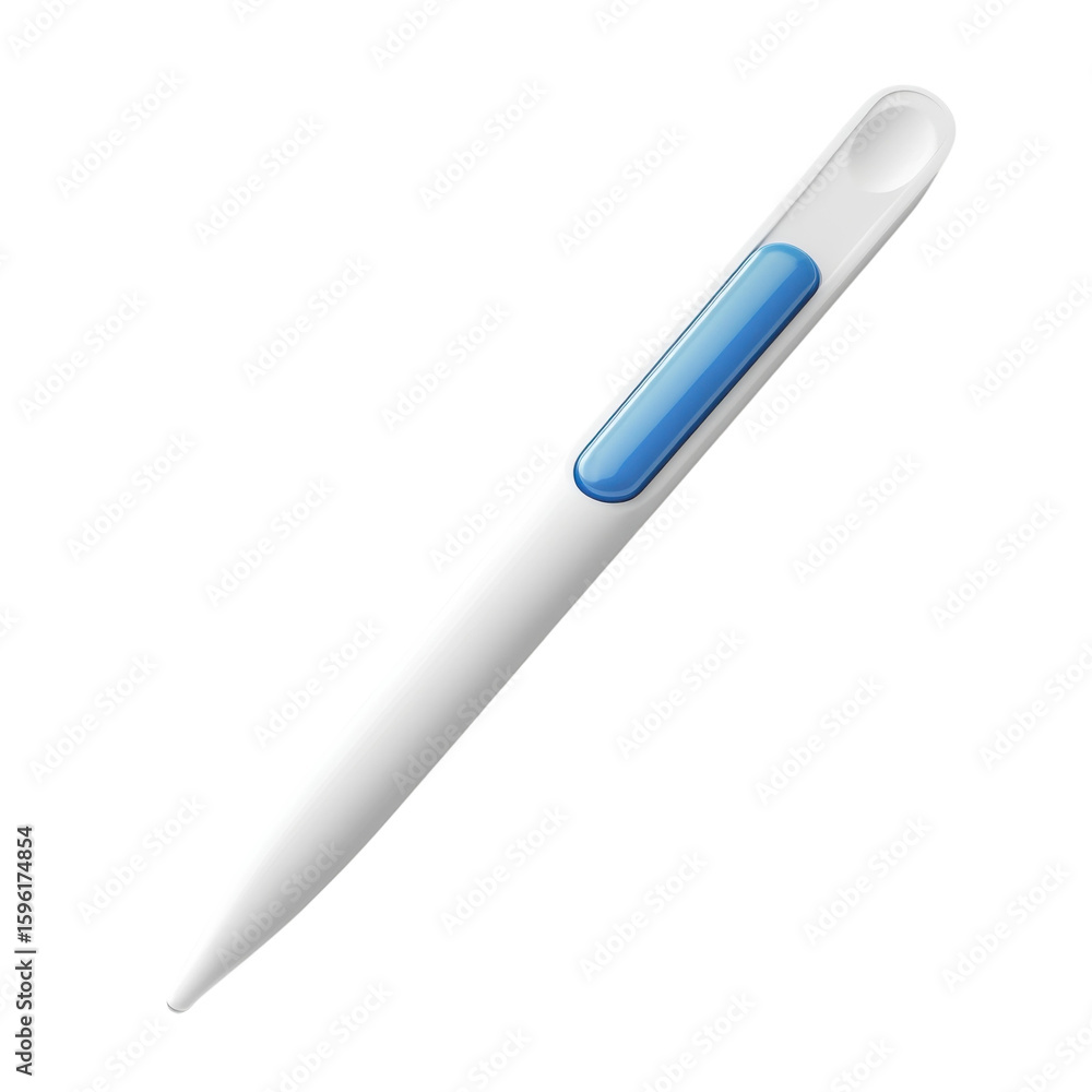Floating Stylus White and Blue Pen for Touchscreen Devices Digital Art on transparent background Floating Stylus White and Blue Pen for Touchscreen Devices Digital Art on transparent background