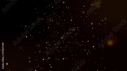 Abstract Gold Particles Loop