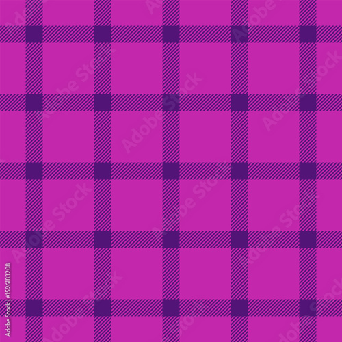 Vibrant purple and dark purple plaid pattern.  Perfect for textile design, fashion, websites, and backgrounds.  This bold geometric design offers a modern, stylish texture.
