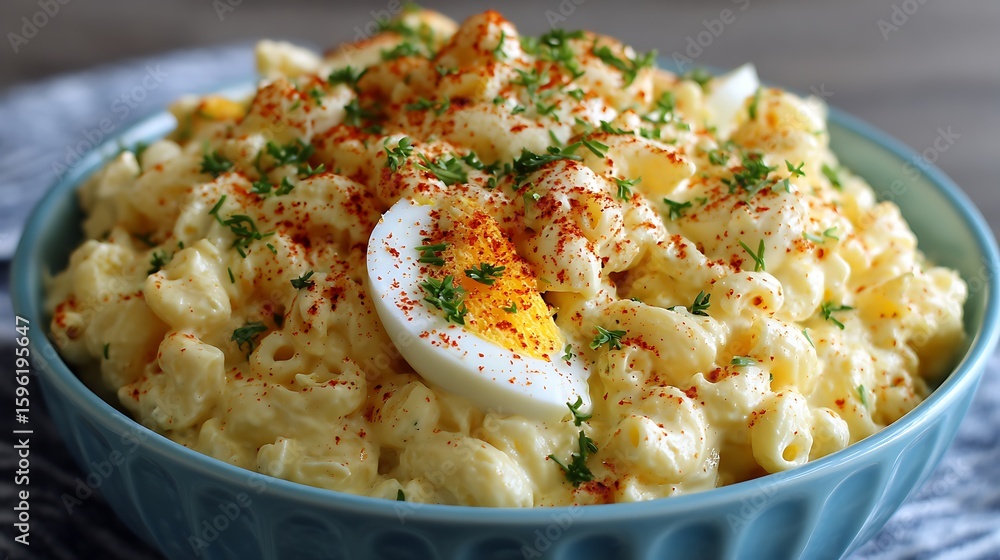 Classic Macaroni Salad with Egg and Chives / 卵とチャイブの定番マカロニサラダ Classic Macaroni Salad with Egg and Chives / 卵とチャイブの定番マカロニサラダ