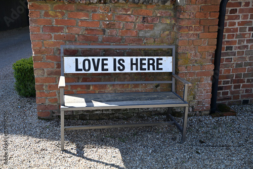 Obraz na płótnie Love bench