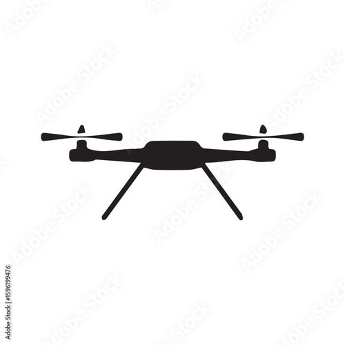 Modern Drone Technology Vector Illustration