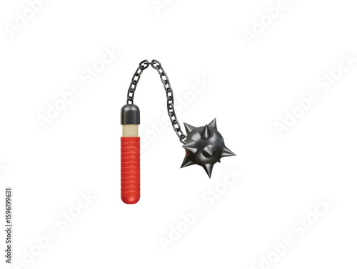 flail icon 3d illustration render