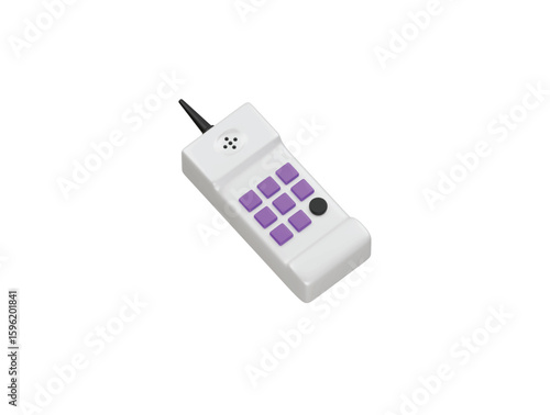 antena phone icon 3d illustration render