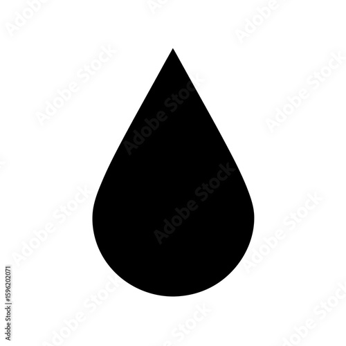 Light Drop Icon Vector Flat and Clean Look