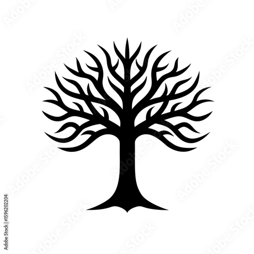 Spellbound Tree Icon Vector Flat and Clean Look