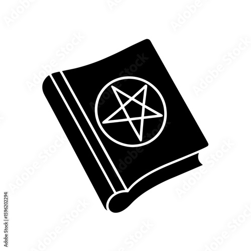 Witch Grimoire Icon Vector Flat and Clean Look