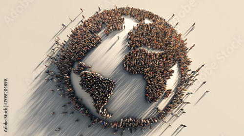 Global Population Human Earth Map