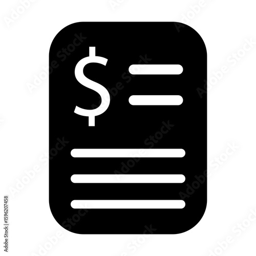 invoice letter icon illustration vector